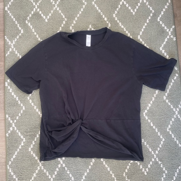 Lululemon black Twist-Front Oversized T-Shirt size XXS - Picture 5 of 12